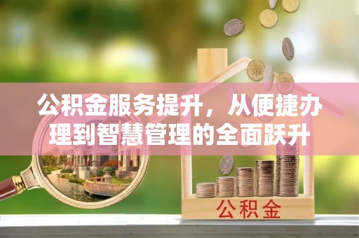 抚松公积金服务提升，从便捷办理到智慧管理的全面跃升