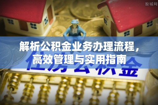 抚松解析公积金业务办理流程，高效管理与实用指南