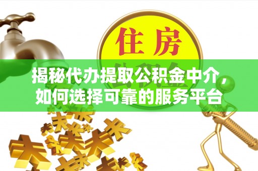 抚松揭秘代办提取公积金中介，如何选择可靠的服务平台
