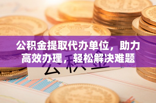 抚松公积金提取代办单位，助力高效办理，轻松解决难题