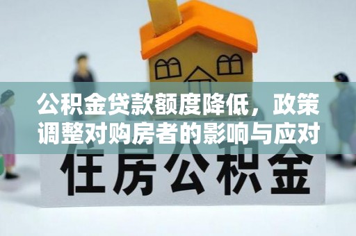 抚松公积金贷款额度降低，政策调整对购房者的影响与应对策略