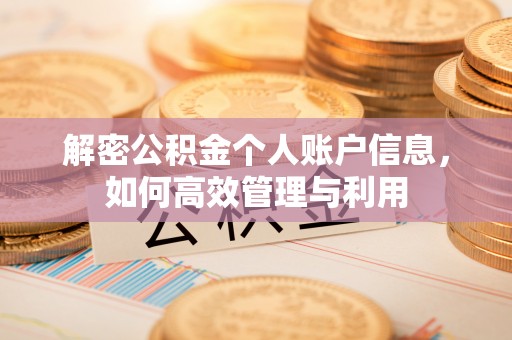 抚松解密公积金个人账户信息，如何高效管理与利用