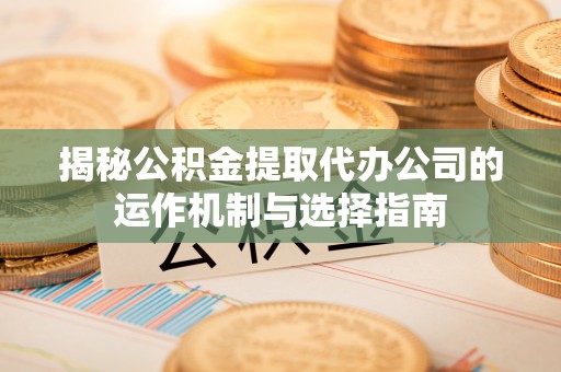 抚松揭秘公积金提取代办公司的运作机制与选择指南
