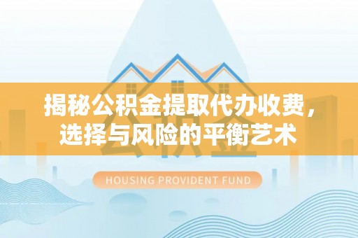 抚松揭秘公积金提取代办收费，选择与风险的平衡艺术
