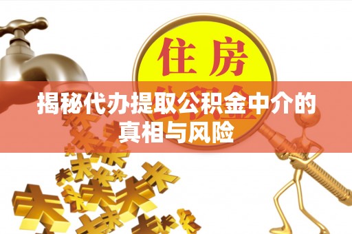 抚松揭秘代办提取公积金中介的真相与风险